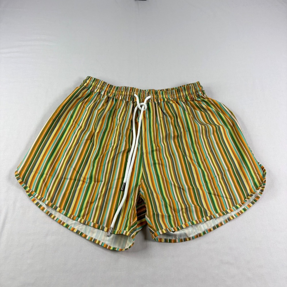 Caye Collection Shorts Mens XL Striped Stretch Casual Lounge